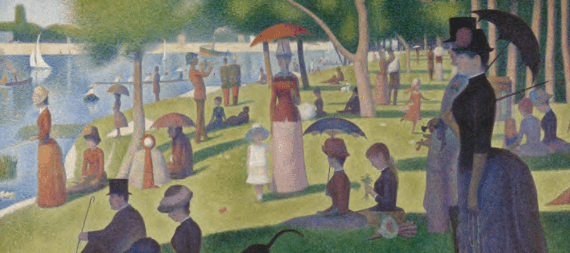 Una domenica pomeriggio sull'isola della Grande-Jatte, dipinto di Georges Seurat